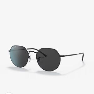 Ray-Ban Black Jack Hexagonal Sunglasses RB3565